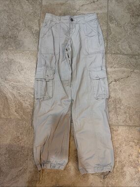 Garage Light Khaki Cargo Straight-Leg Pants